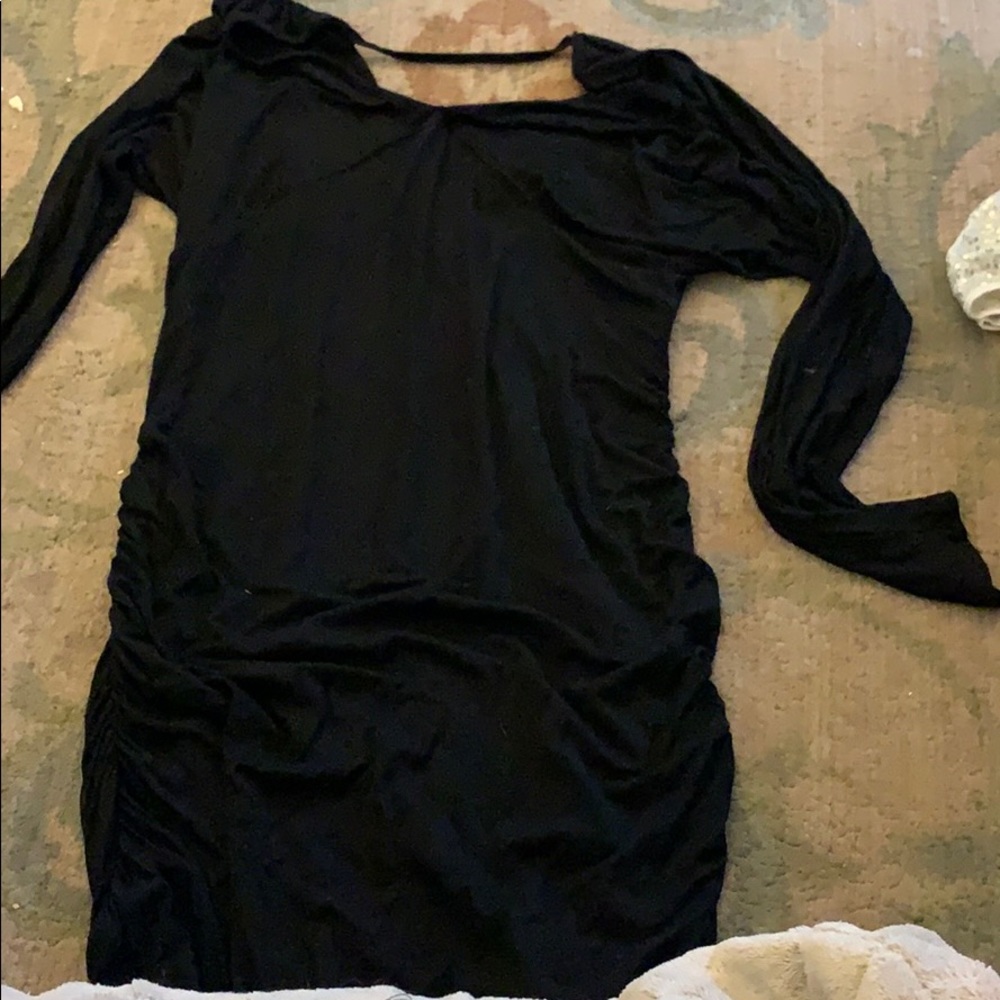 Black Form fitting dress